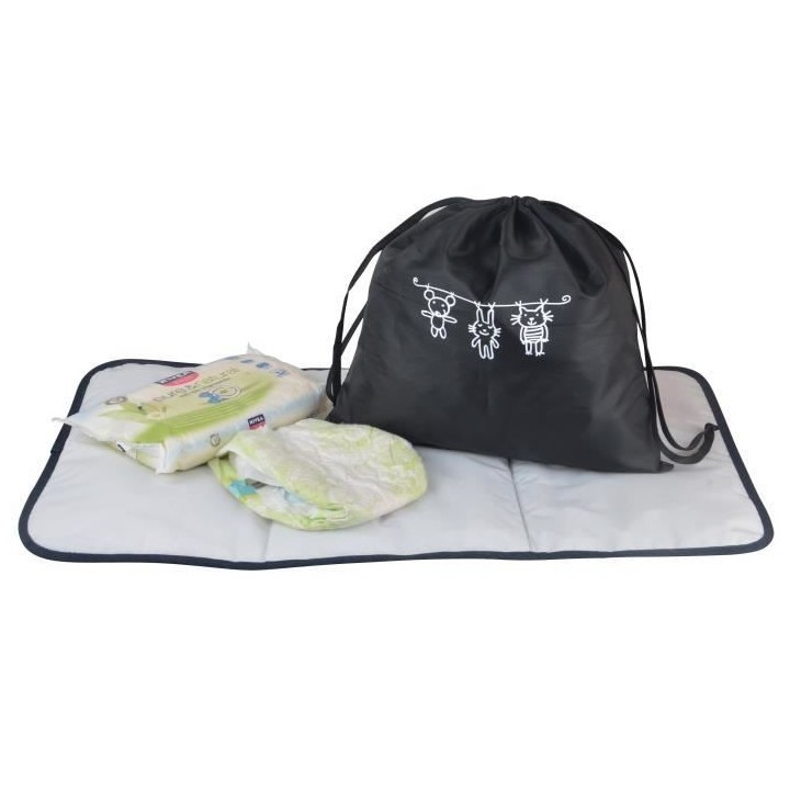 Baby on board-sac a langer -sac titou bleu denim - 2 compartiments 8 p