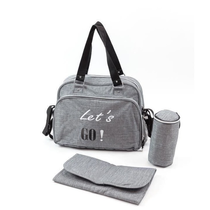 BABY ON BOARD Sac a langer SIMPLY Lets'Go - gris