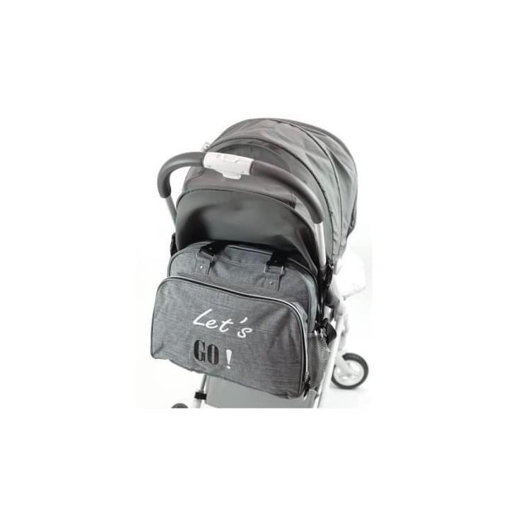 BABY ON BOARD Sac a langer SIMPLY Lets'Go - gris