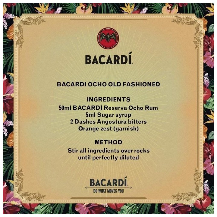 Rhum Bacardi Anejo Cuatro - Rhum vieux - Puerto Rico - 40%vol - 70cl