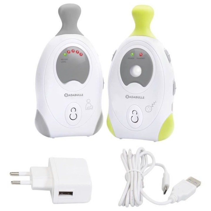 BADABULLE Baby Online 300m+ Babyphone Audio avec Veilleuse