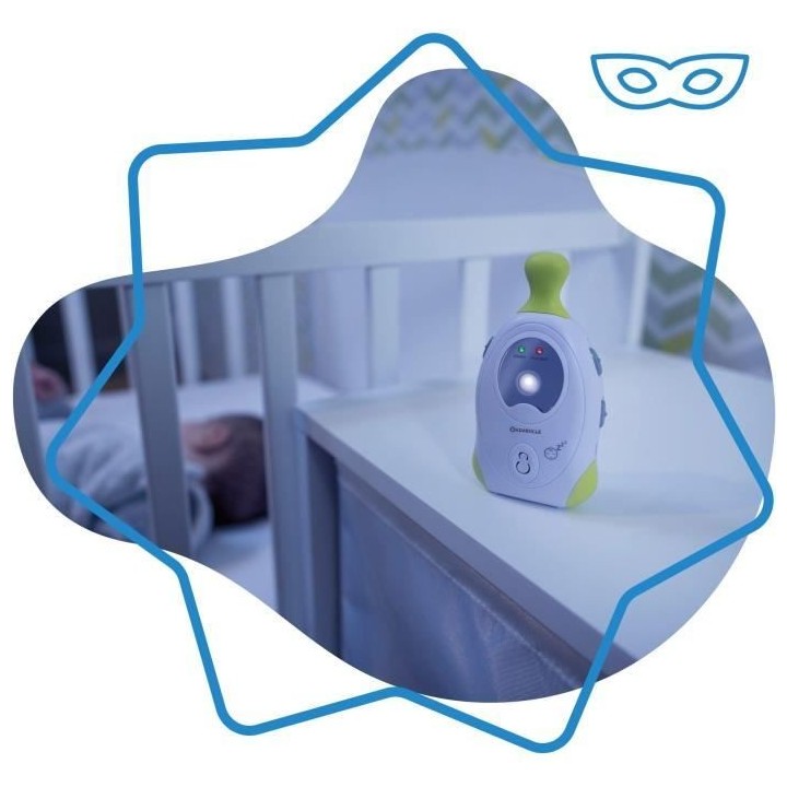 BADABULLE Baby Online 300m+ Babyphone Audio avec Veilleuse