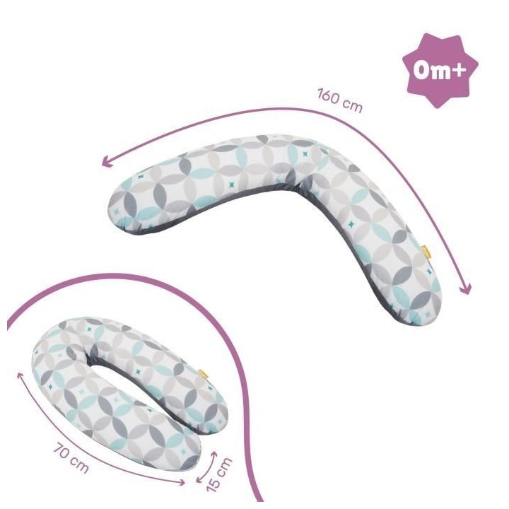 Badabulle Coussin de maternité Évolutif - 2 en 1 - Coussin d'Allaite