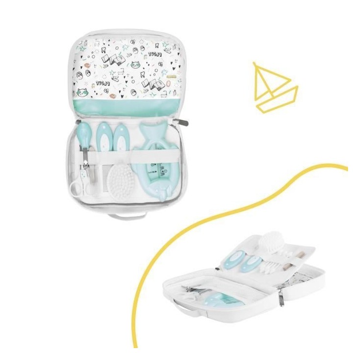 BADABULLE Trousse de soin PLOUF, 7 accessoires pour bébé