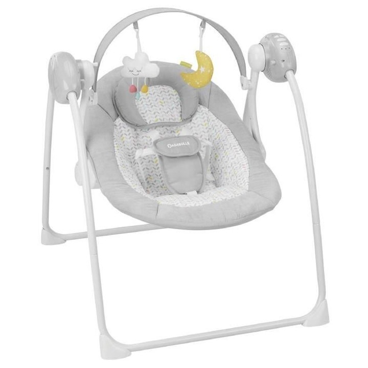 Badabulle Balancelle Electrique Confort - Pliable - Ultra Compact - Ar