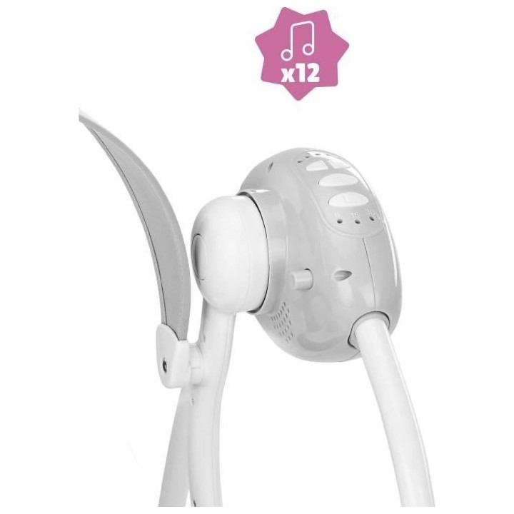 Badabulle Balancelle Electrique Confort - Pliable - Ultra Compact - Ar