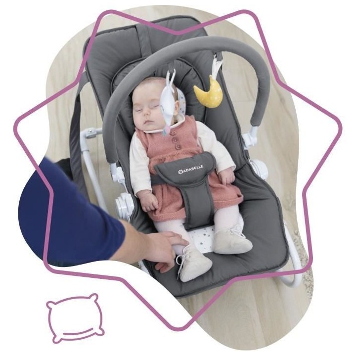 Badabulle Transat pour bébé Easy Moonlight - Arche de jeux