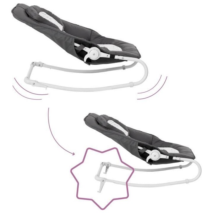 Badabulle Transat pour bébé Easy Moonlight - Arche de jeux