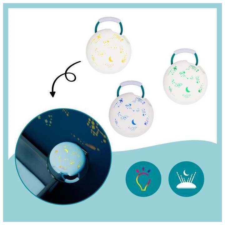Babymoov Dreamy Veilleuse Evolutive pour Enfant - Projection & Berceus