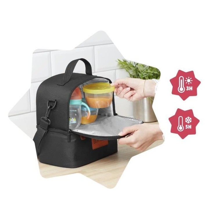 BADABULLE Sac Repas Isotherme multipoches Pick and Go