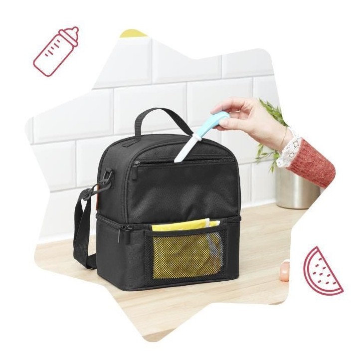 BADABULLE Sac Repas Isotherme multipoches Pick and Go