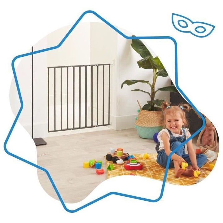 Badabulle Barriere de Sécurité Safe & Protect XL (60-107 cm)