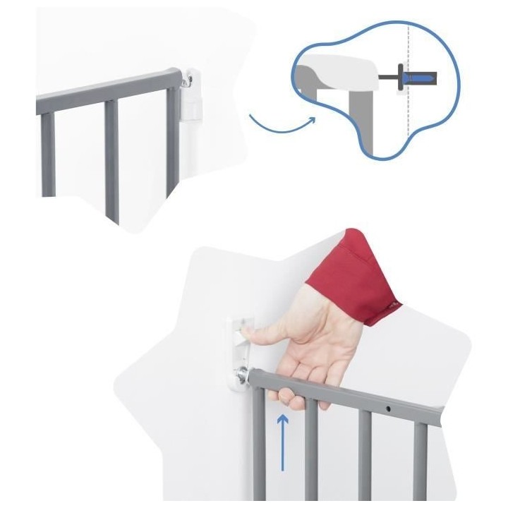 Badabulle Barriere de Sécurité Safe & Protect XL (60-107 cm)