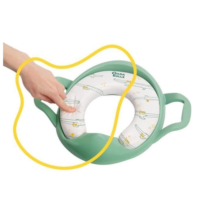 Badabulle Réducteur de toilette confort avec poignées, antidérapant