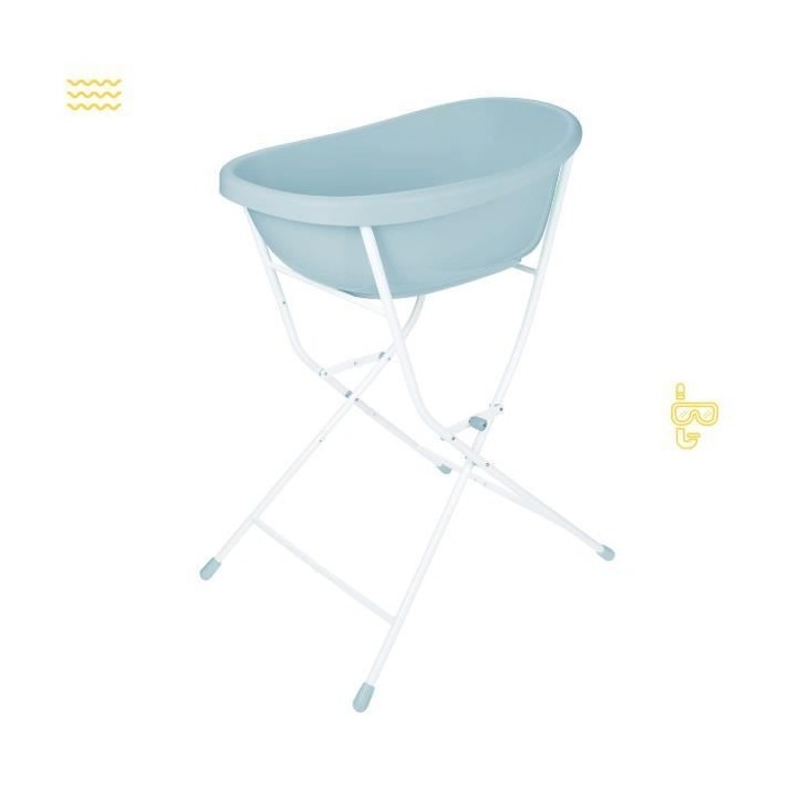 Badabulle Pieds de baignoire + Tuyau de vidange pour Baignoire Baleine