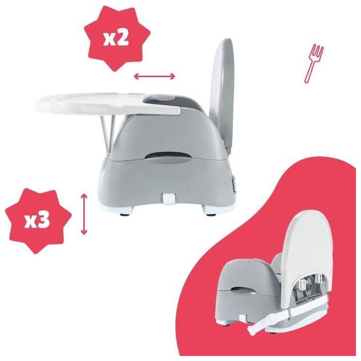 Rehausseur Nomade BADABULLE - Modele : ours - Pliage Compact - Univers