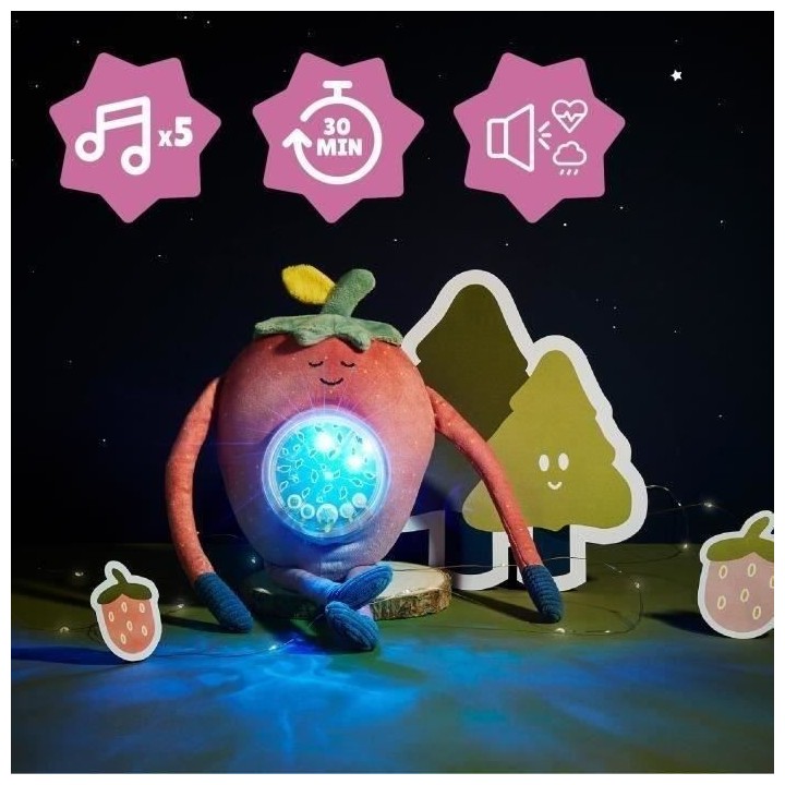 Veilleuse peluche BADABULLE - Modele : BARNABE, projection pour s'endo