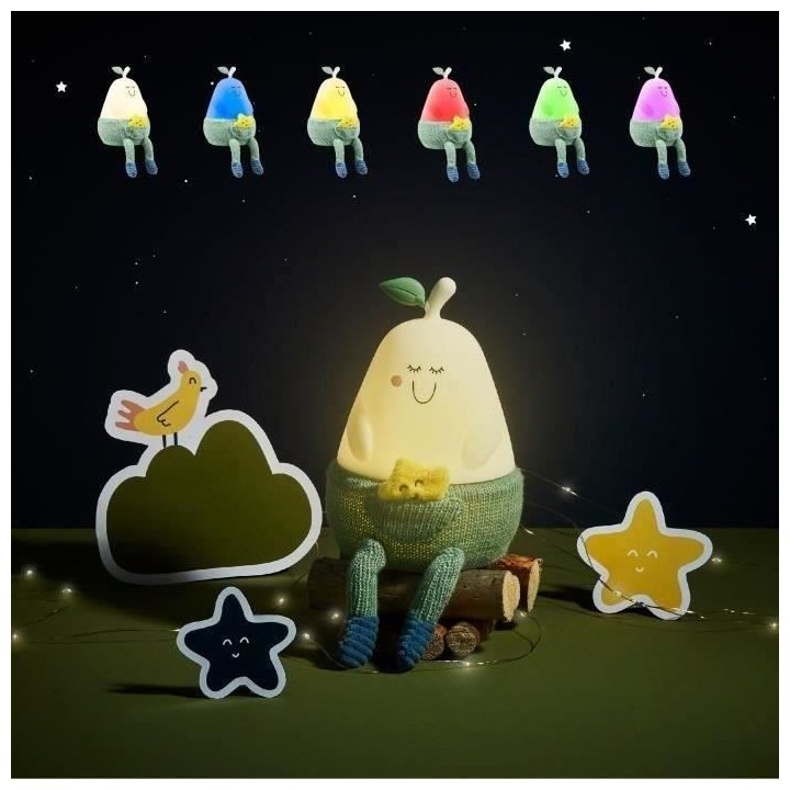 Veilleuse silicone BADABULLE - Modele : BERTILLE - Nomade - Lumiere do