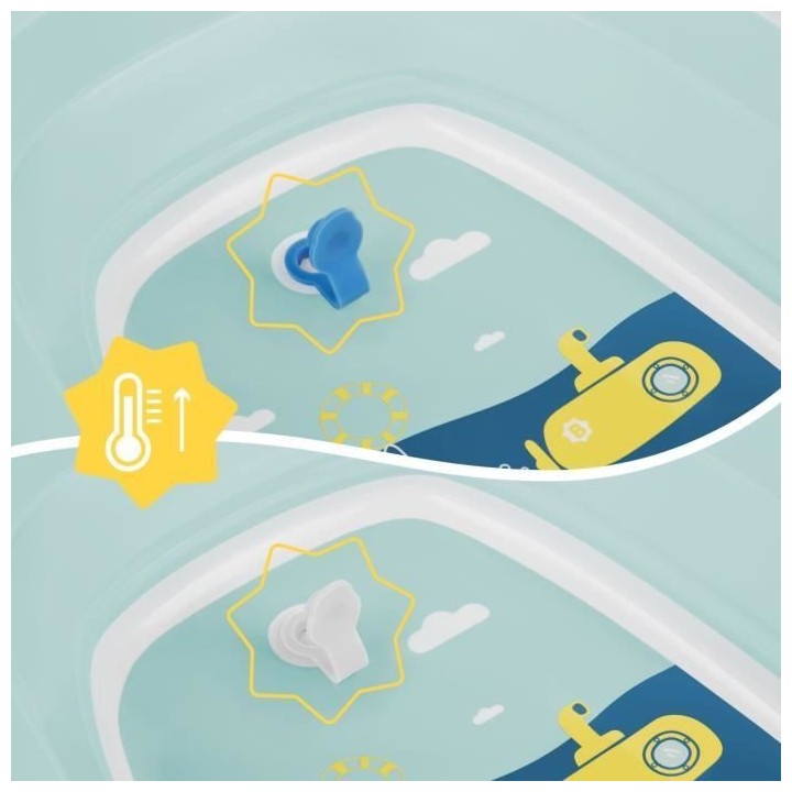 BADABULLE Baignoire pliable, 35L, super compact, bouchon de vidange t