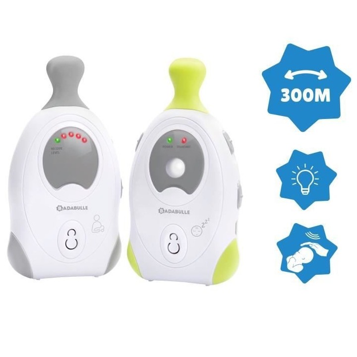 BADABULLE Baby Online 300m Babyphone Audio avec Veilleuse