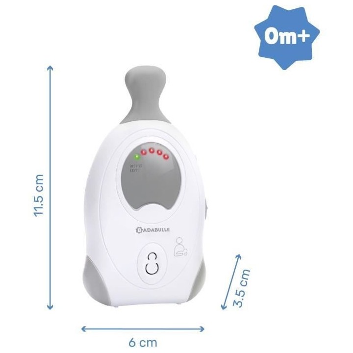 BADABULLE Baby Online 300m Babyphone Audio avec Veilleuse