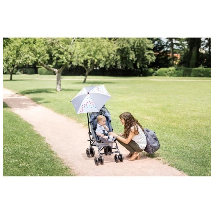 BADABULLE Ombrelle bébé universelle, anti-UV 50+, position adaptable
