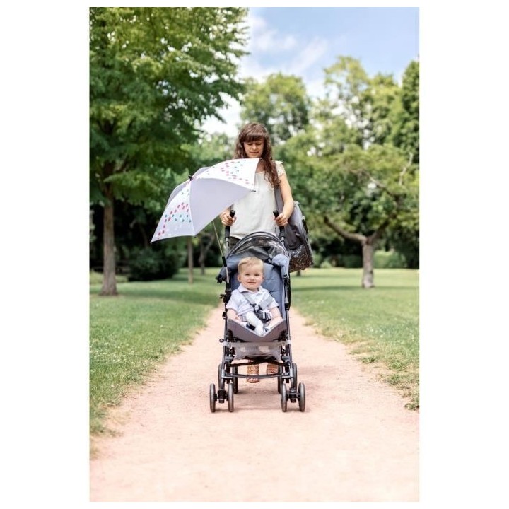 BADABULLE Ombrelle bébé universelle, anti-UV 50+, position adaptable