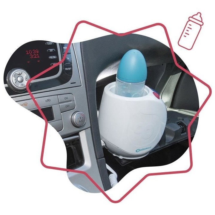 Chauffe-biberon vapeur Easy(+) Maison/Voiture - BADABULLE - Compatible