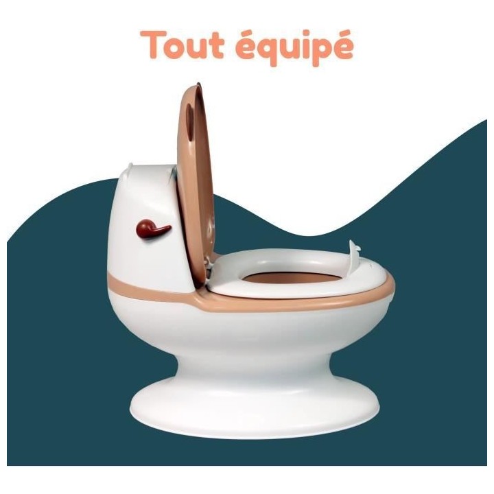 Pot bébé éducatif BAMBISOL - Couvercle et siege rabattable - Manett