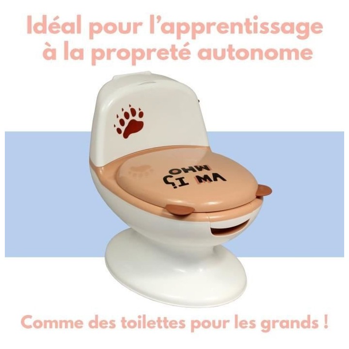 Pot bébé éducatif BAMBISOL - Couvercle et siege rabattable - Manett