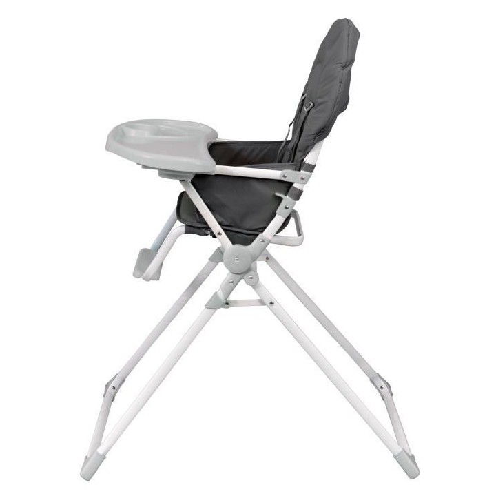 BAMBISOL Chaise haute fixe avec tablette réglable en profondeu grise