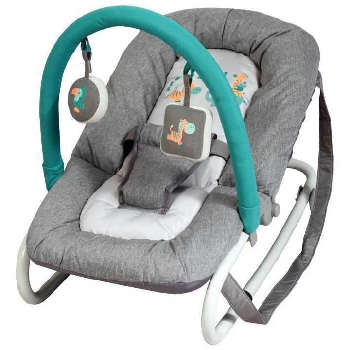 Transat balancelle BAMBISOL - Barre de jeux - Dossier inclinable 3 pos