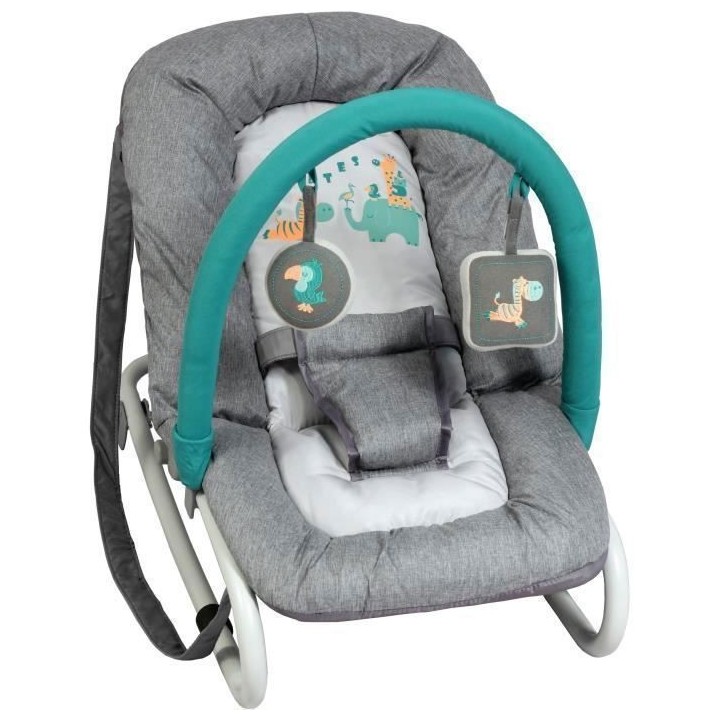 Transat balancelle BAMBISOL - Barre de jeux - Dossier inclinable 3 pos