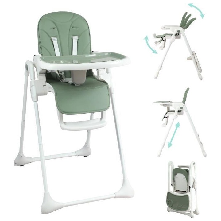 Chaise haute - LOOPING - CH100VT - Multipositions