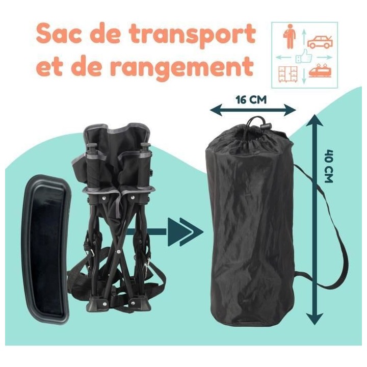 BAMBISOL - Rehausseur Bébé Nomade Evolutif en Chaise Enfant - Tablet