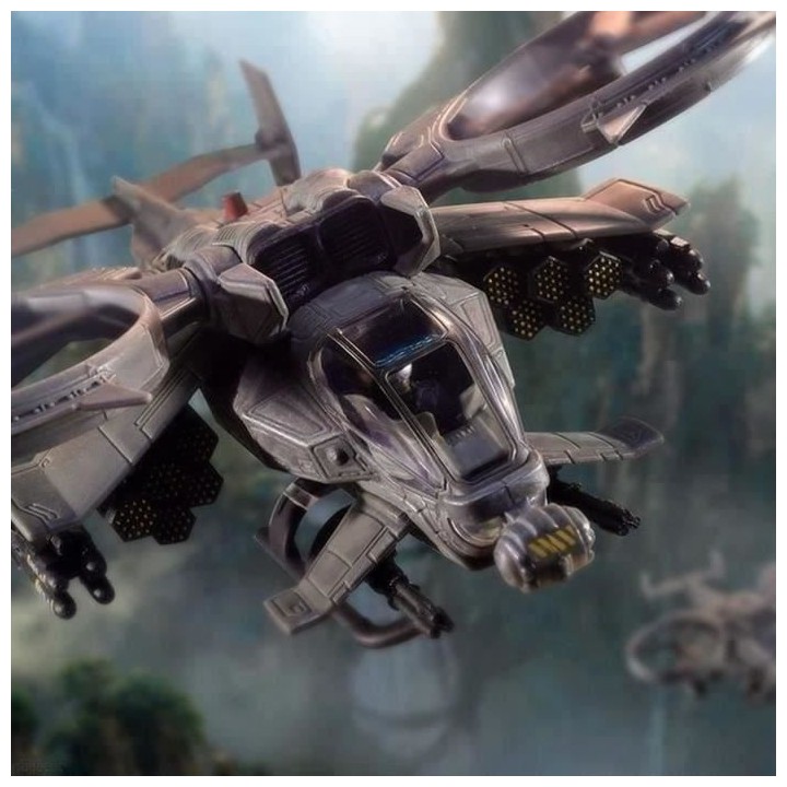 Figurine Avatar - Pilote & Hélicoptere AT-99 Scorpion Gunship - BANDA