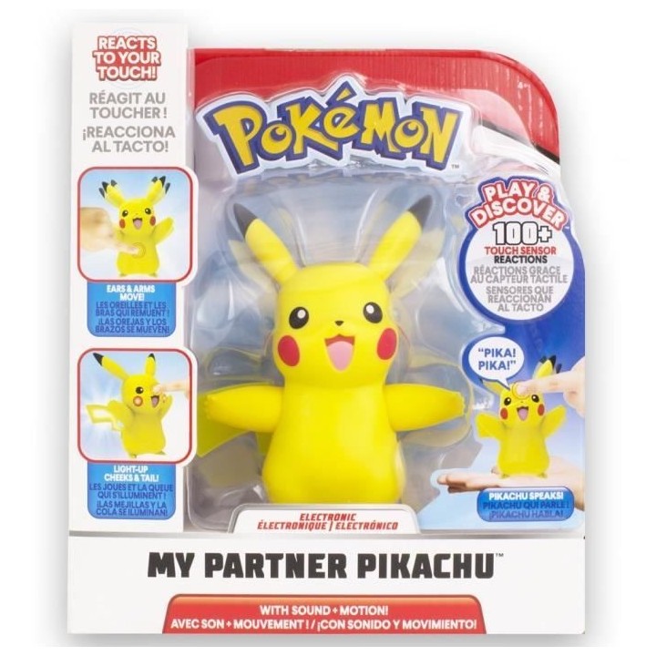 Jeu interactif My Partner Pikachu de BANDAI - 10 cm - Pour enfant a pa