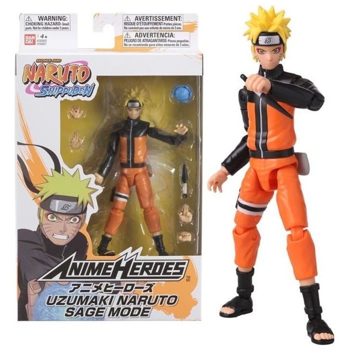 Figurine Naruto Mode Hermite - BANDAI Anime Heroes - 17 cm - 16 points