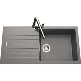 EWI Evier cuisine a encastrer 1 grand bac + 1 égouttoir Hola - Granit