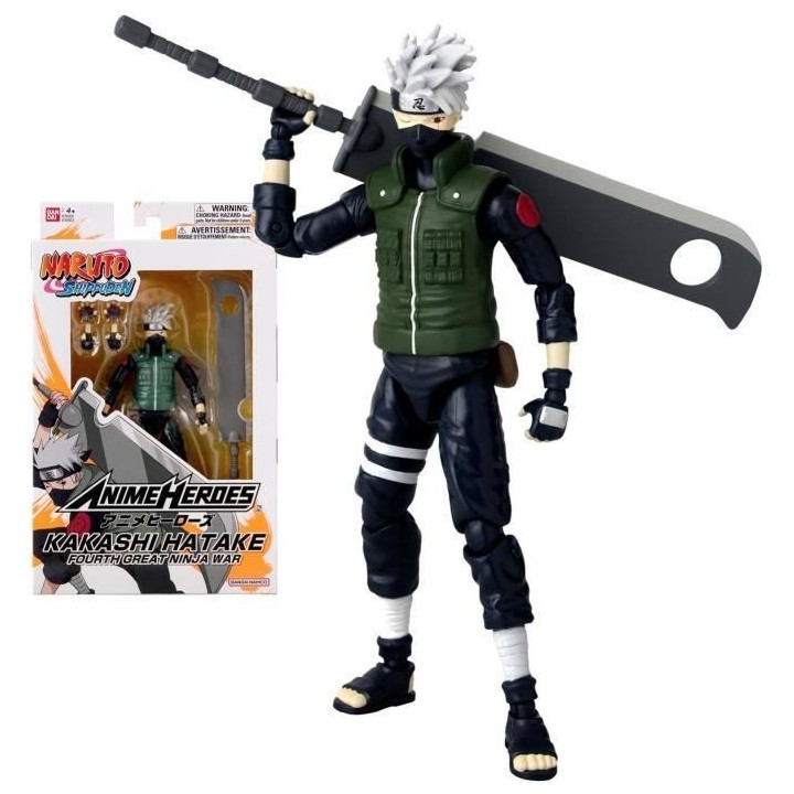 Figurine Anime Heroes - Bandai - Naruto Shippuden - Kakashi Hatake (Fo
