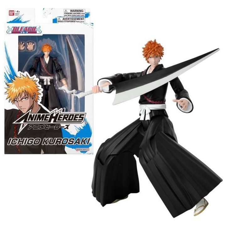 Figurine Anime Heroes 17 cm - Kurosaki Ichigo - Bleach - BANDAI