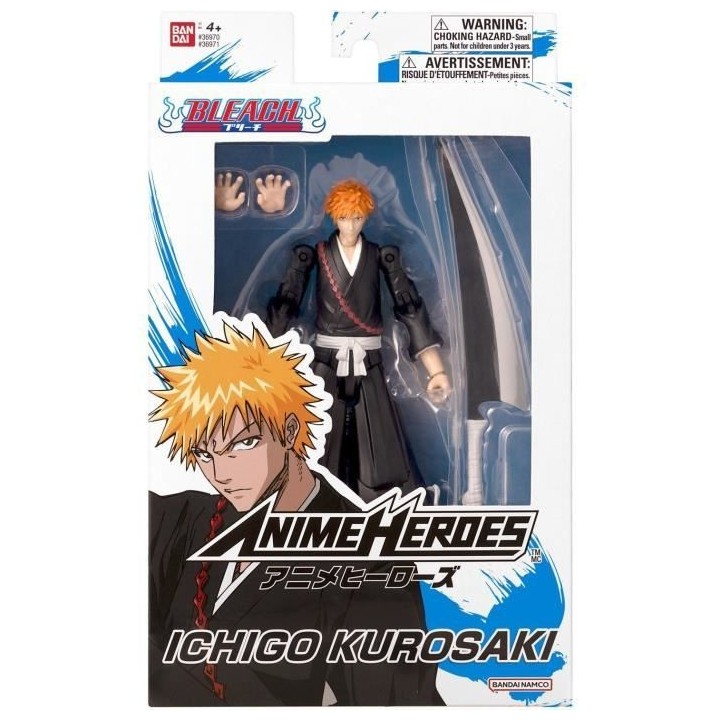 Figurine Anime Heroes 17 cm - Kurosaki Ichigo - Bleach - BANDAI