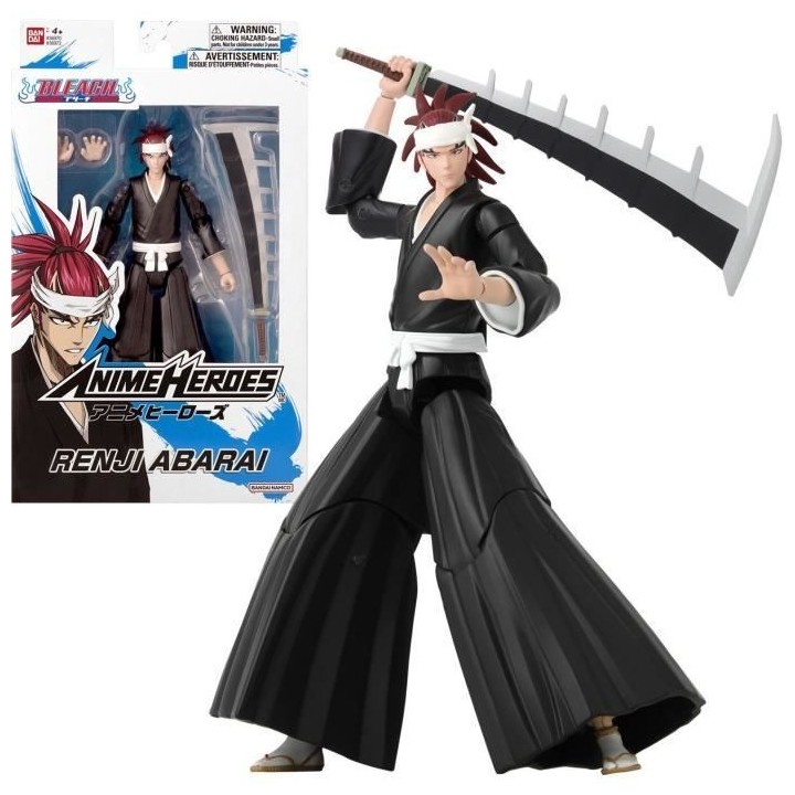 Figurine Anime Heroes 17 cm - Abarai Renji - Bleach - BANDAI