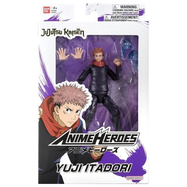 Figurine Anime Heroes 17 cm - Itadori Yuji - Jujutsu Kaisen - Bandai