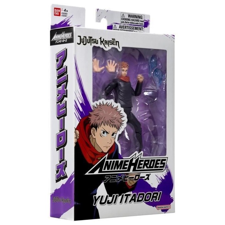 Figurine Anime Heroes 17 cm - Itadori Yuji - Jujutsu Kaisen - Bandai