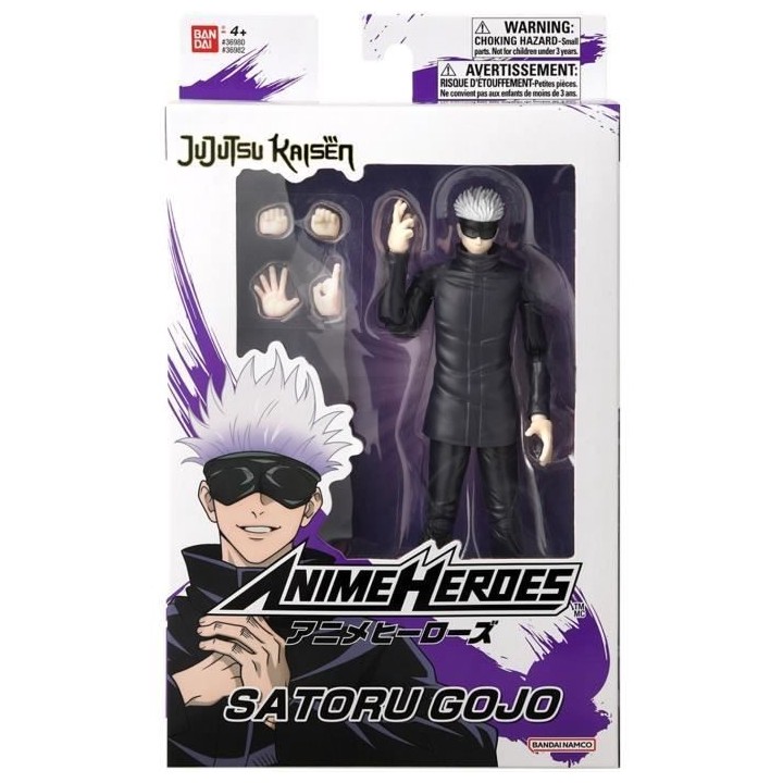 Figurine Anime Heroes 17 cm - Gojo Satoru - Jujutsu Kaisen - Bandai