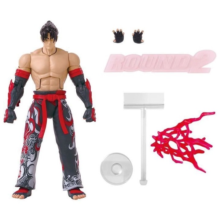 BANDAI - Tekken - Figurine d'action 17 cm - Jin Kazama Game Dimensions