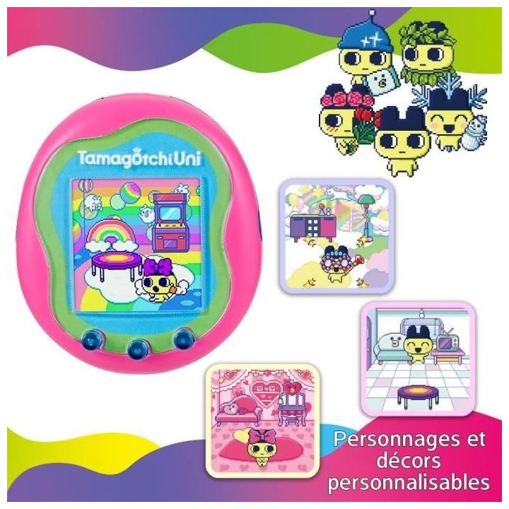 Tamagotchi Uni - Bandai - Modele Rose - Animal de compagnie virtuel co