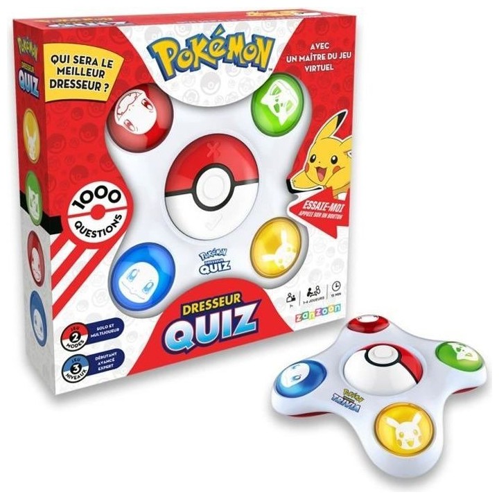 Bandai - Pokémon - Dresseur Quiz - Quiz connaissances 100% Pokémon -