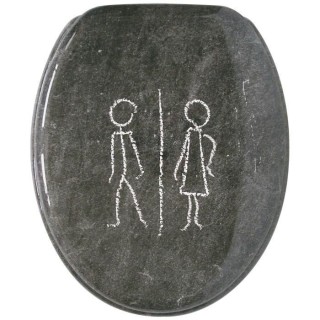 GELCO Abattant WC moule ardoise